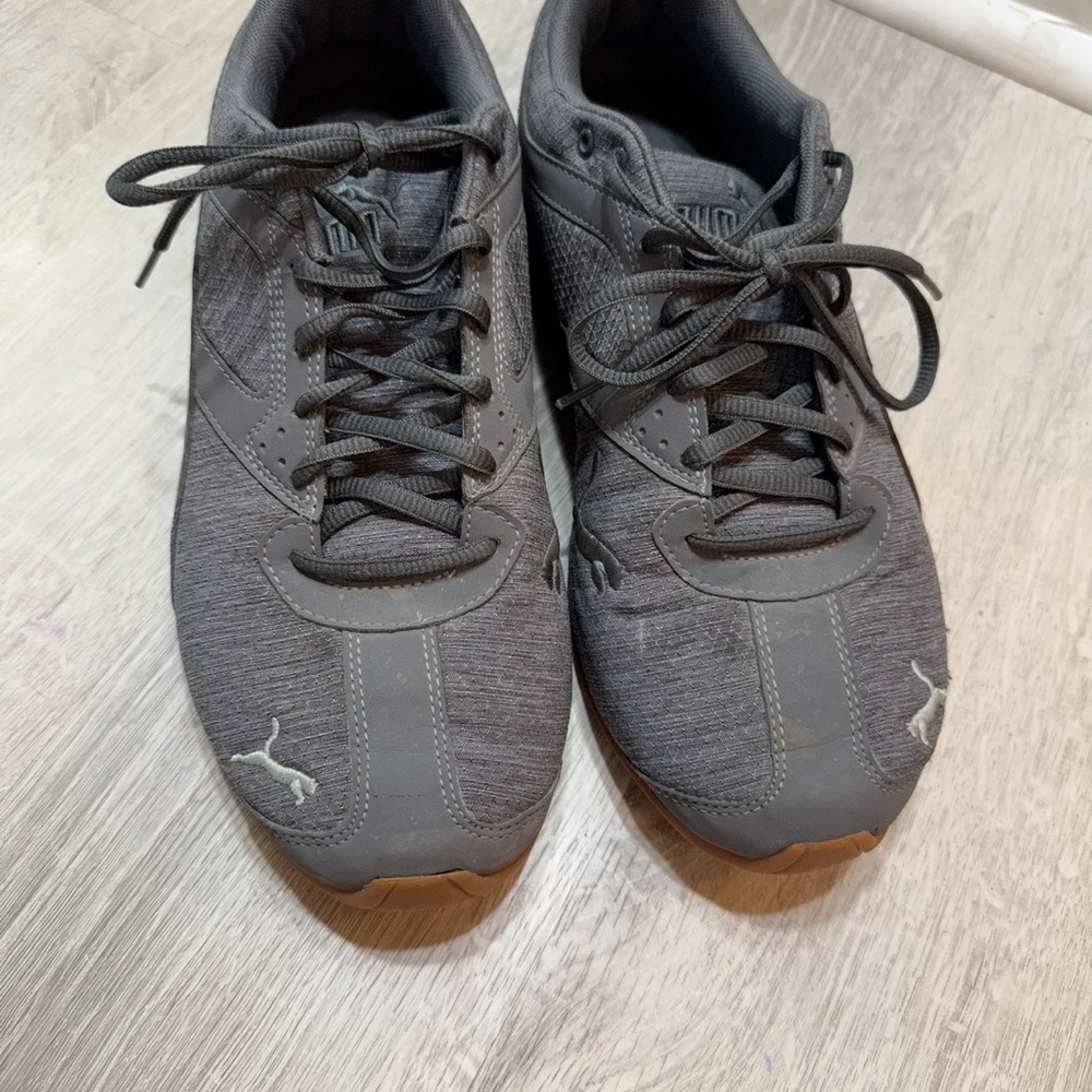 Puma Men's Charcoal and Brown Sneakers